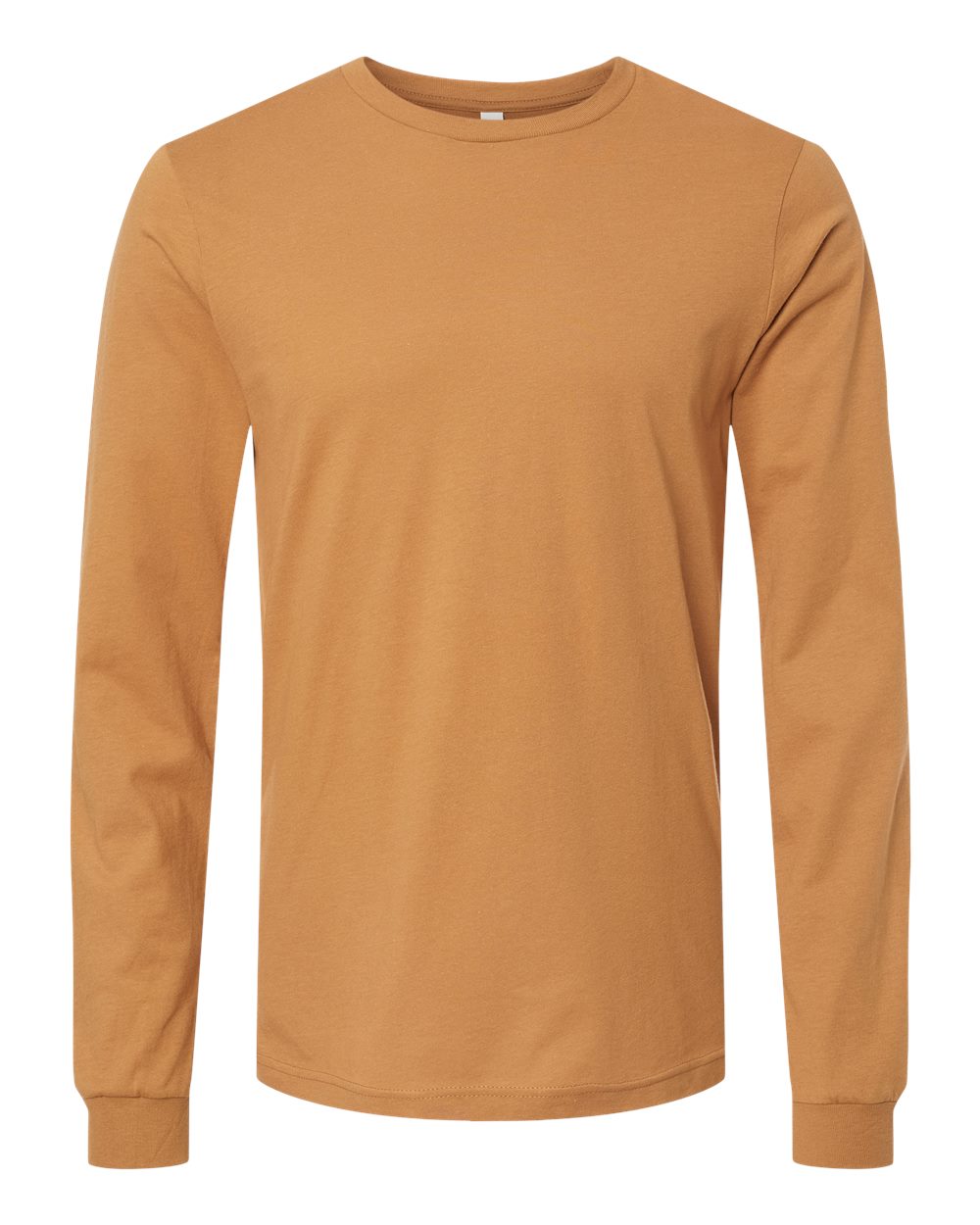 Unisex Jersey Long Sleeve Tee - Front - B05606182 - Toast