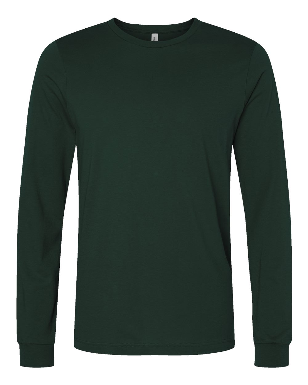 Unisex Jersey Long Sleeve Tee - Front - B05606282 - Forest