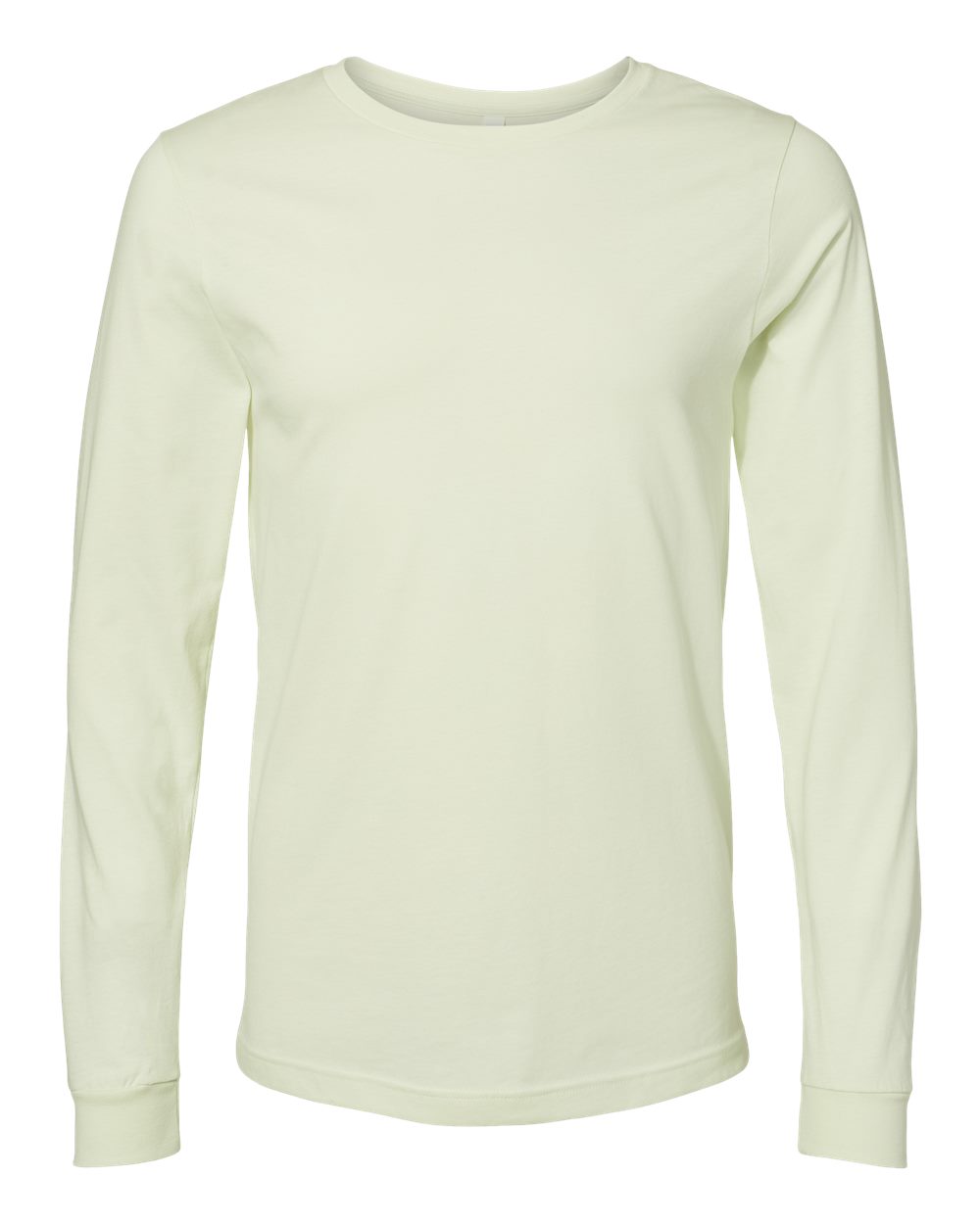 Unisex Jersey Long Sleeve Tee - Front - B05606412 - Citron