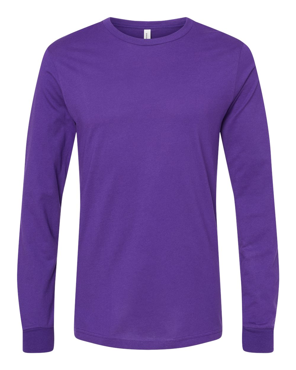 Unisex Jersey Long Sleeve Tee - Front - B05606742 - Team Purple