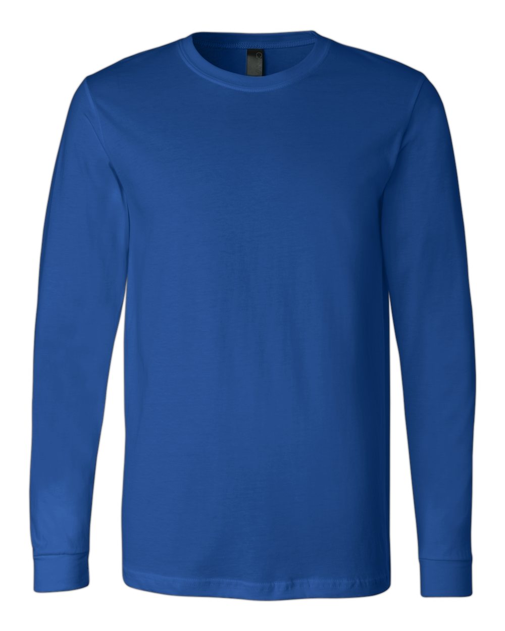 Unisex Jersey Long Sleeve Tee - Front - B05606752 - True Royal