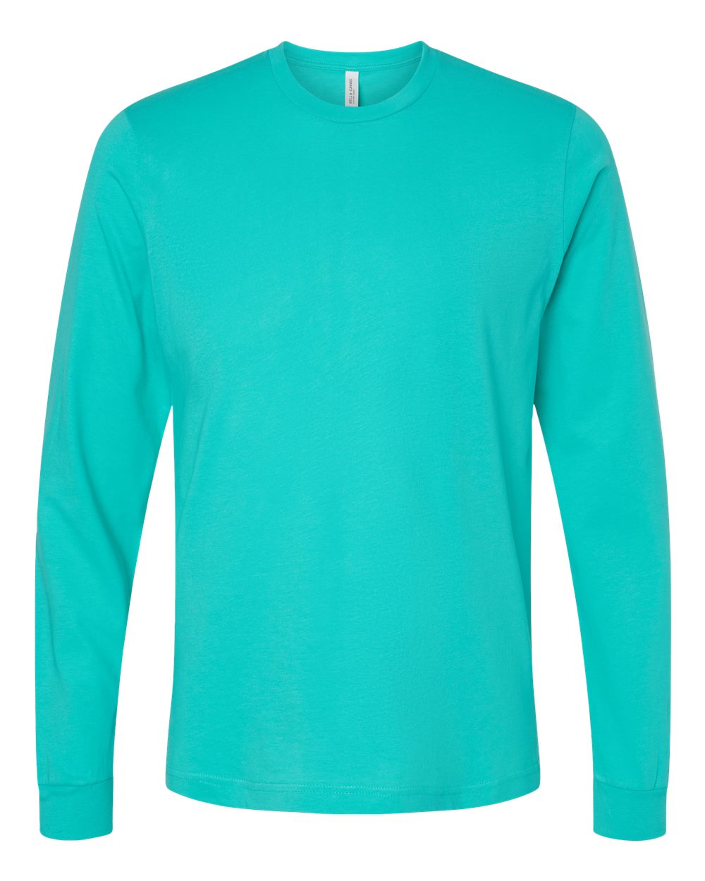 Unisex Jersey Long Sleeve Tee - Front - B05606772 - Teal