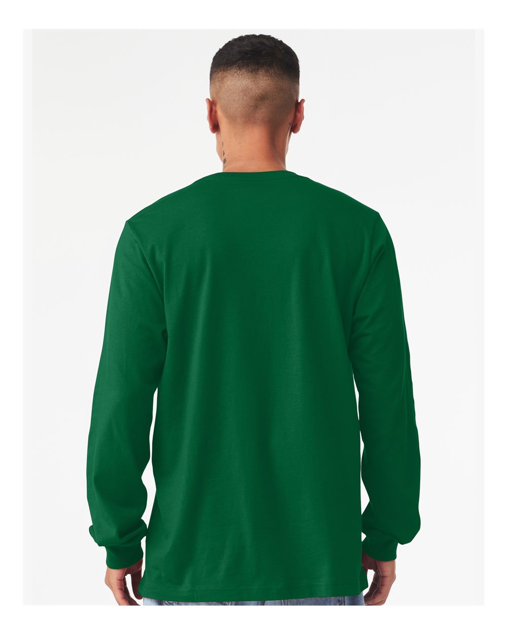 Unisex Jersey Long Sleeve Tee - OnModelBack - B05606092 - Kelly
