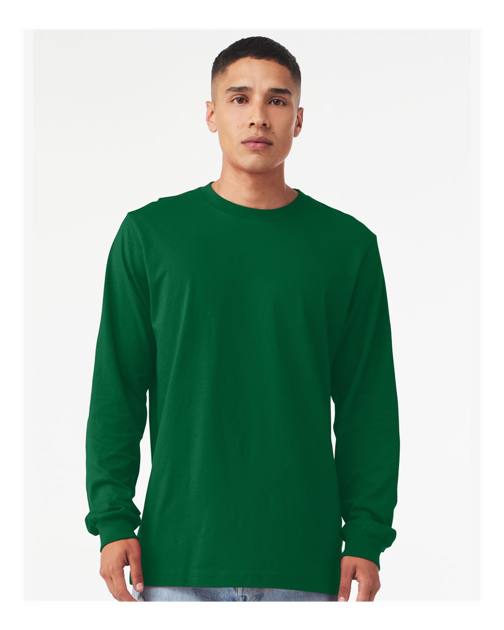 Unisex Jersey Long Sleeve Tee - OnModelFront - B05606092 - Kelly