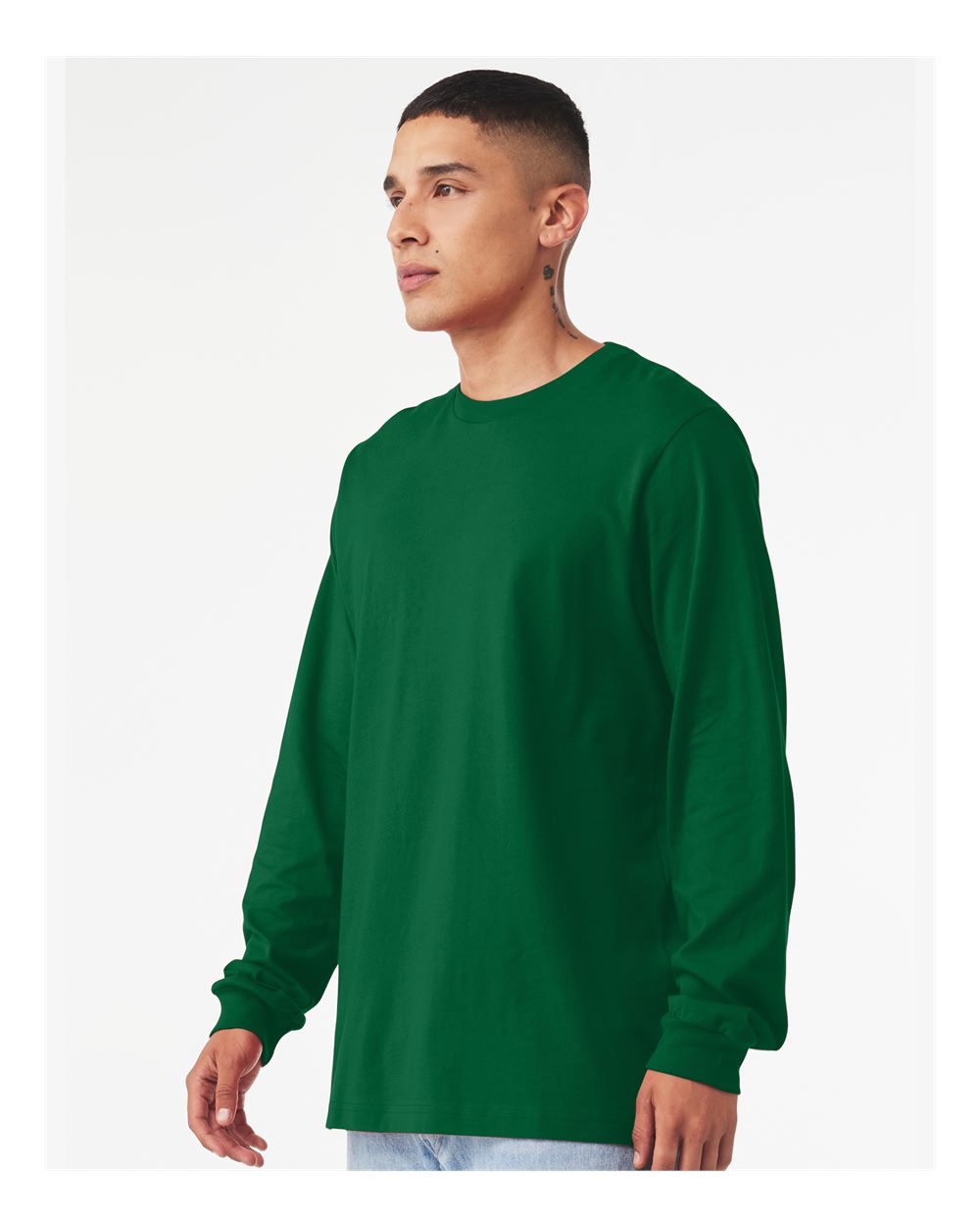 Unisex Jersey Long Sleeve Tee - OnModelSide - B05606092 - Kelly