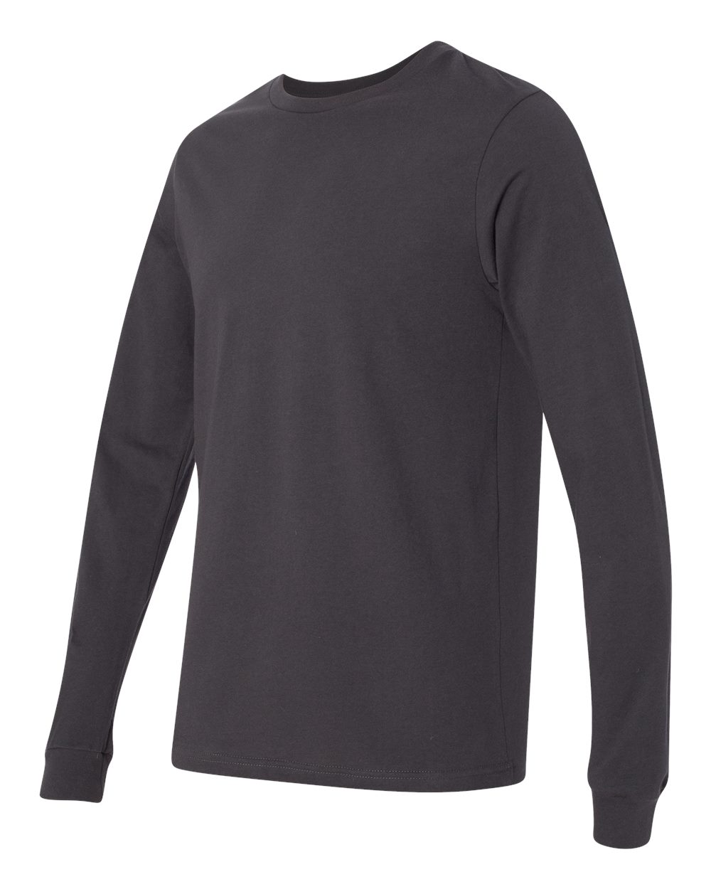 Unisex Jersey Long Sleeve Tee - Side - B05606082 - Dark Grey
