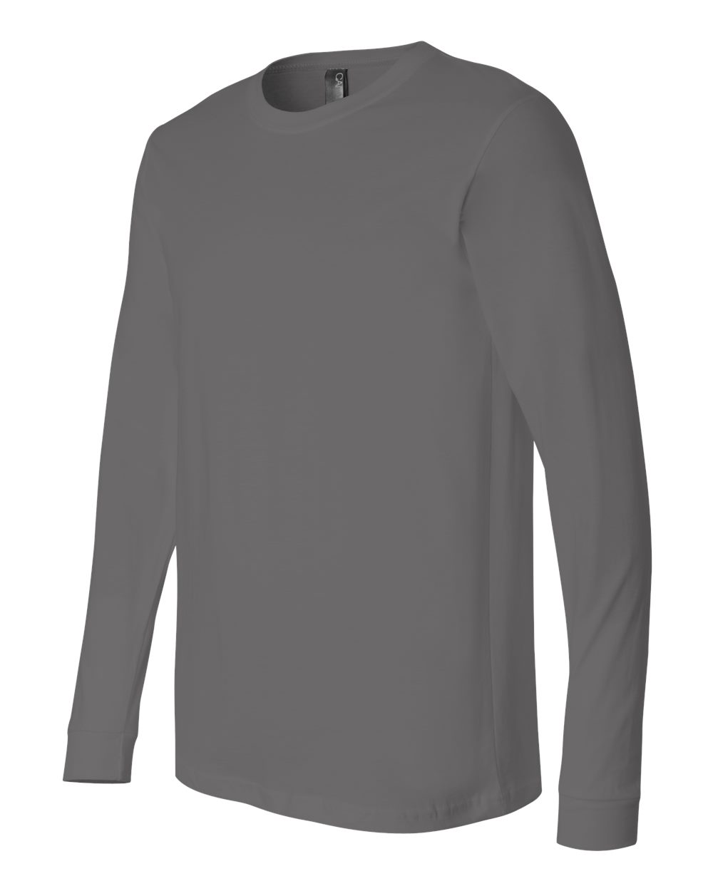 Unisex Jersey Long Sleeve Tee - Side - B05606102 - Asphalt