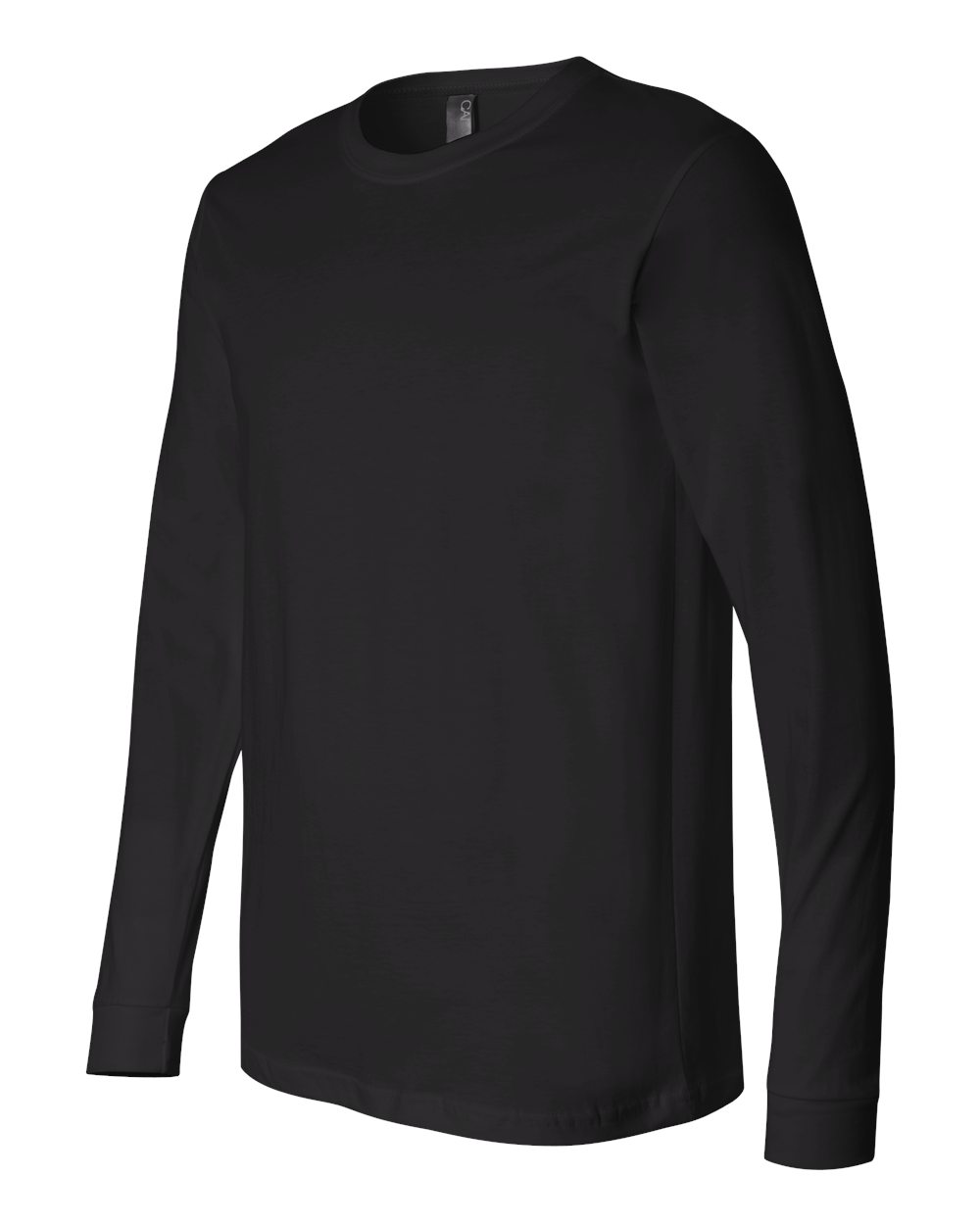 Unisex Jersey Long Sleeve Tee - Side - B05606502 - Black