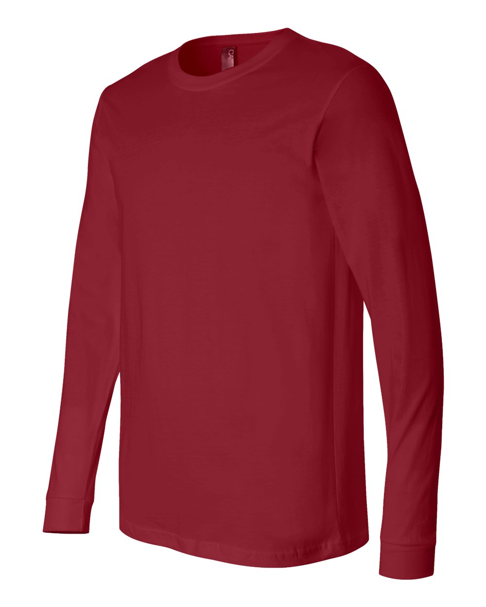 Unisex Jersey Long Sleeve Tee - Side - B05606522 - Cardinal