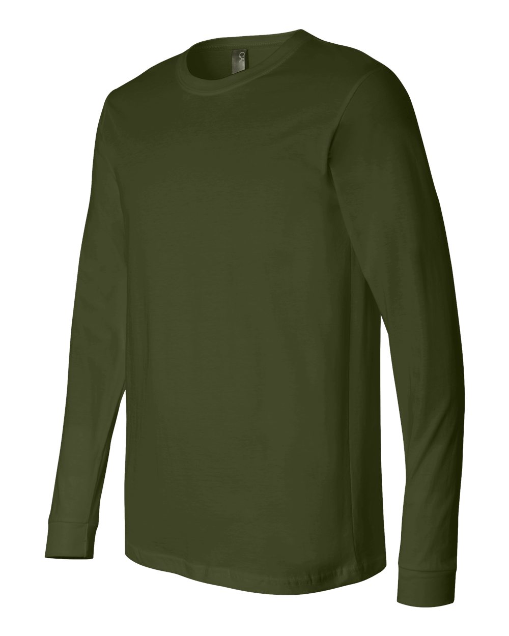 Unisex Jersey Long Sleeve Tee - Side - B05606642 - Olive