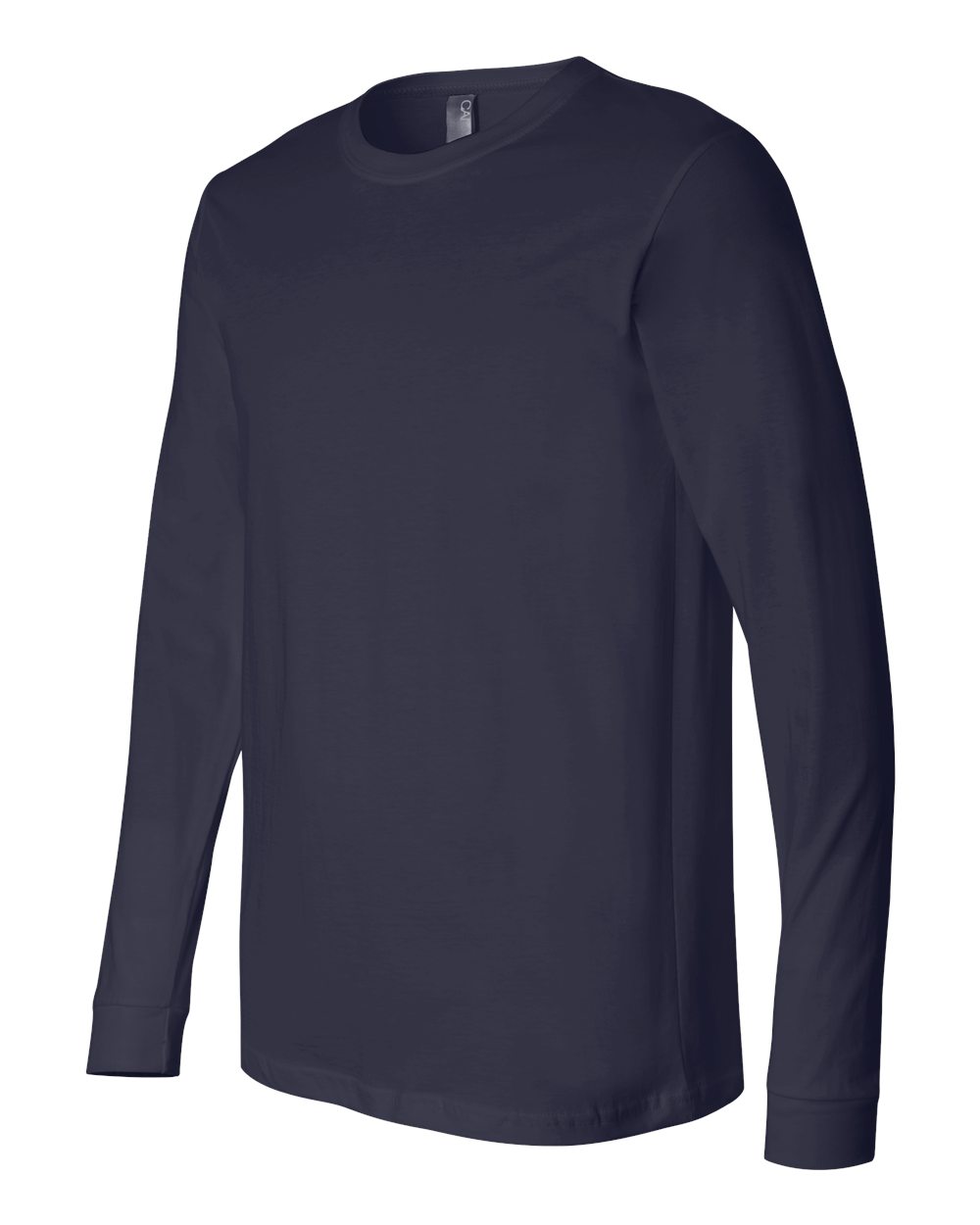 Unisex Jersey Long Sleeve Tee - Side - B05606652 - Navy