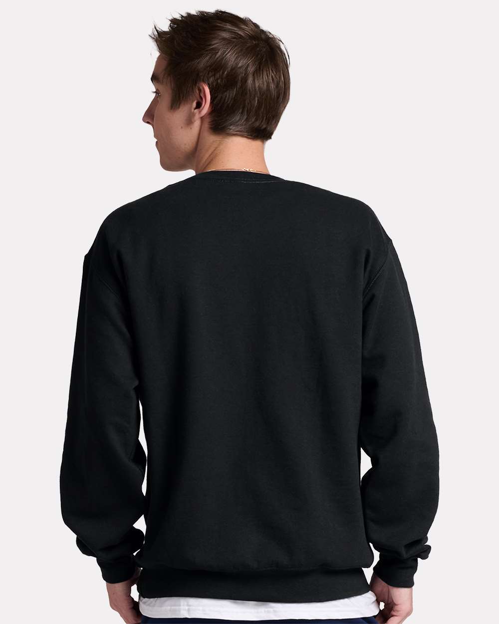 Unisex Ultimate CVC Crewneck Sweatshirt - OnModelBack - B01735503 - Black Ink