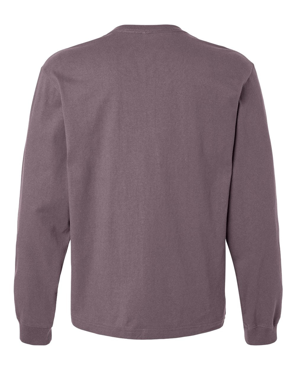 Unisex 7.5 oz Heavyweight Long Sleeve Tee - Back - B06706672 - Purple Storm