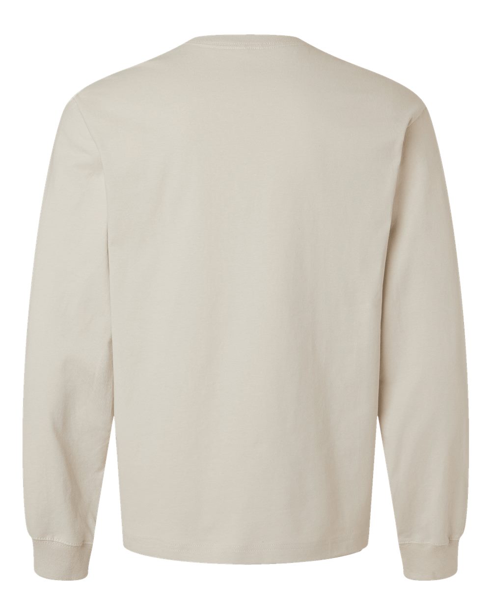 Unisex 7.5 oz Heavyweight Long Sleeve Tee - Back - B06706892 - Dust