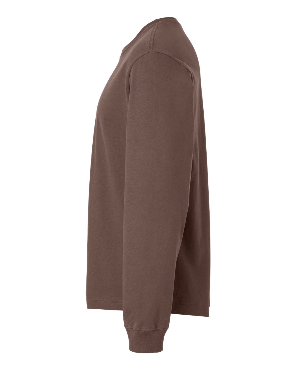 Unisex 7.5 oz Heavyweight Long Sleeve Tee - DirectSide - B06706602 - Cocoa