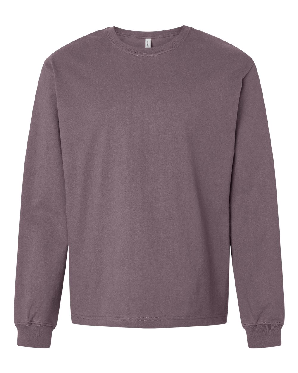 Unisex 7.5 oz Heavyweight Long Sleeve Tee - Front - B06706672 - Purple Storm