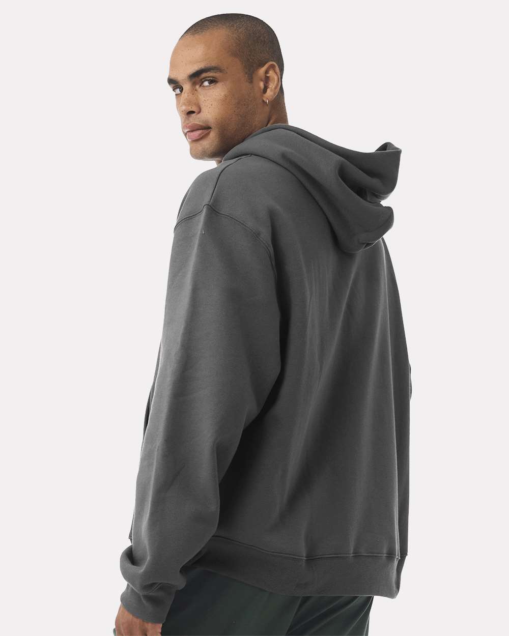 Unisex 10 oz. Heavyweight Hoodie - OnModelBack - B07006122 - Asphalt