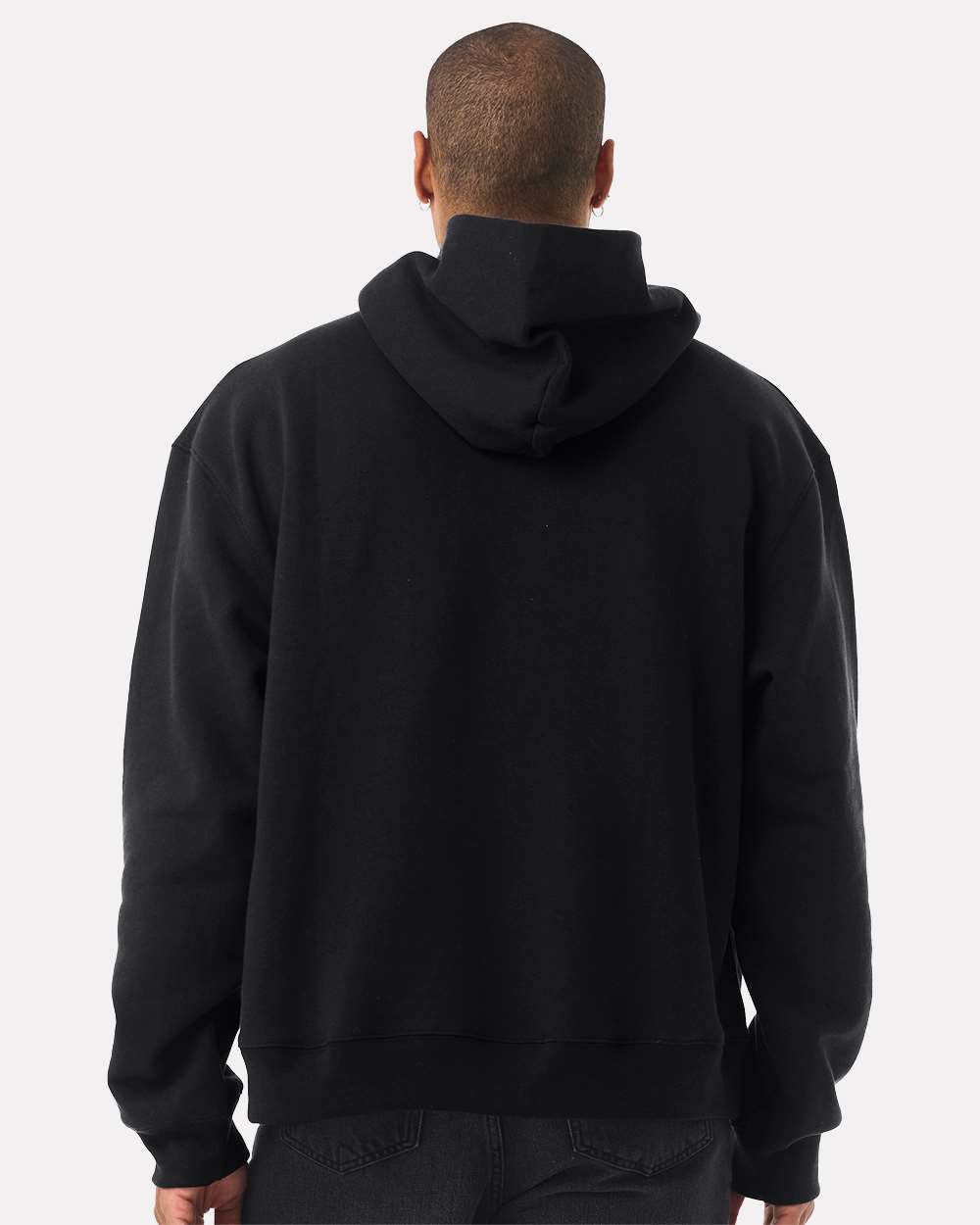Unisex 10 oz. Heavyweight Hoodie - OnModelBack - B07006502 - Black