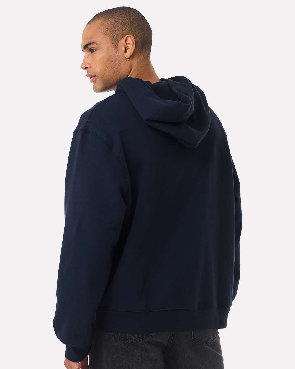 Unisex 10 oz. Heavyweight Hoodie - OnModelBack - B07006652 - Navy
