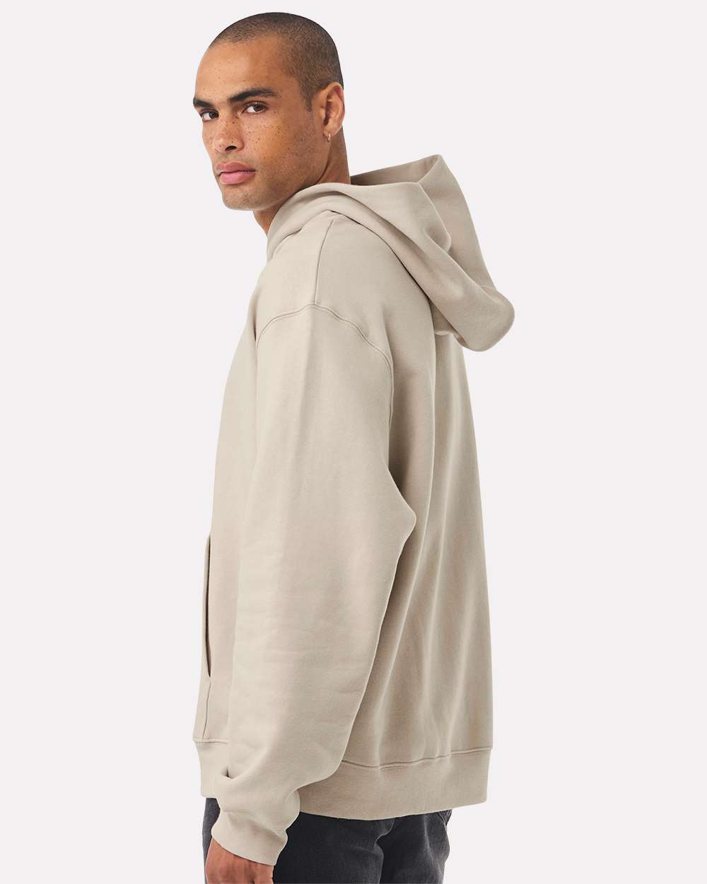 Unisex 10 oz. Heavyweight Hoodie - OnModelBack - B07006892 - Dust