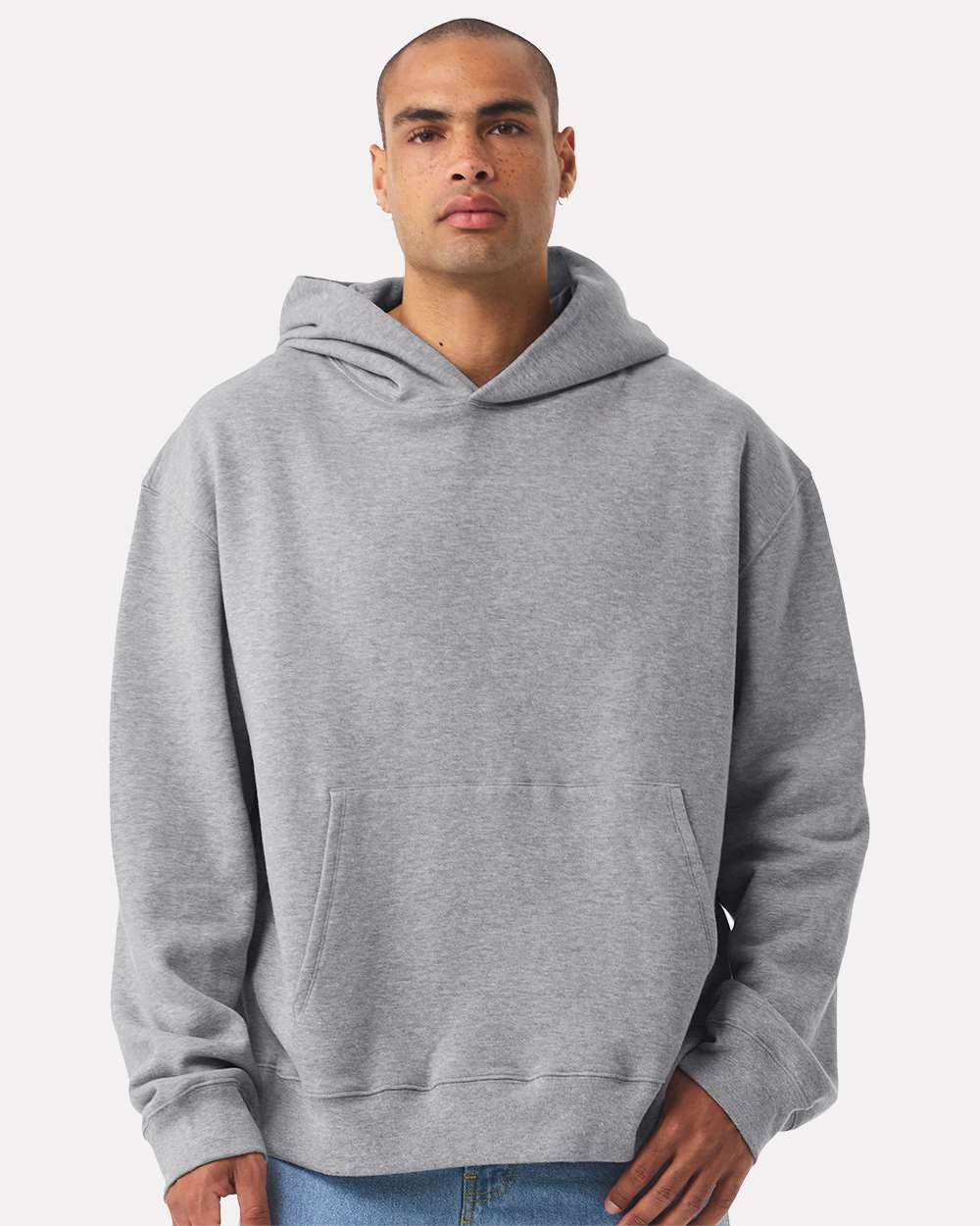 Unisex 10 oz. Heavyweight Hoodie - OnModelFront - B07006022 - Athletic Heather