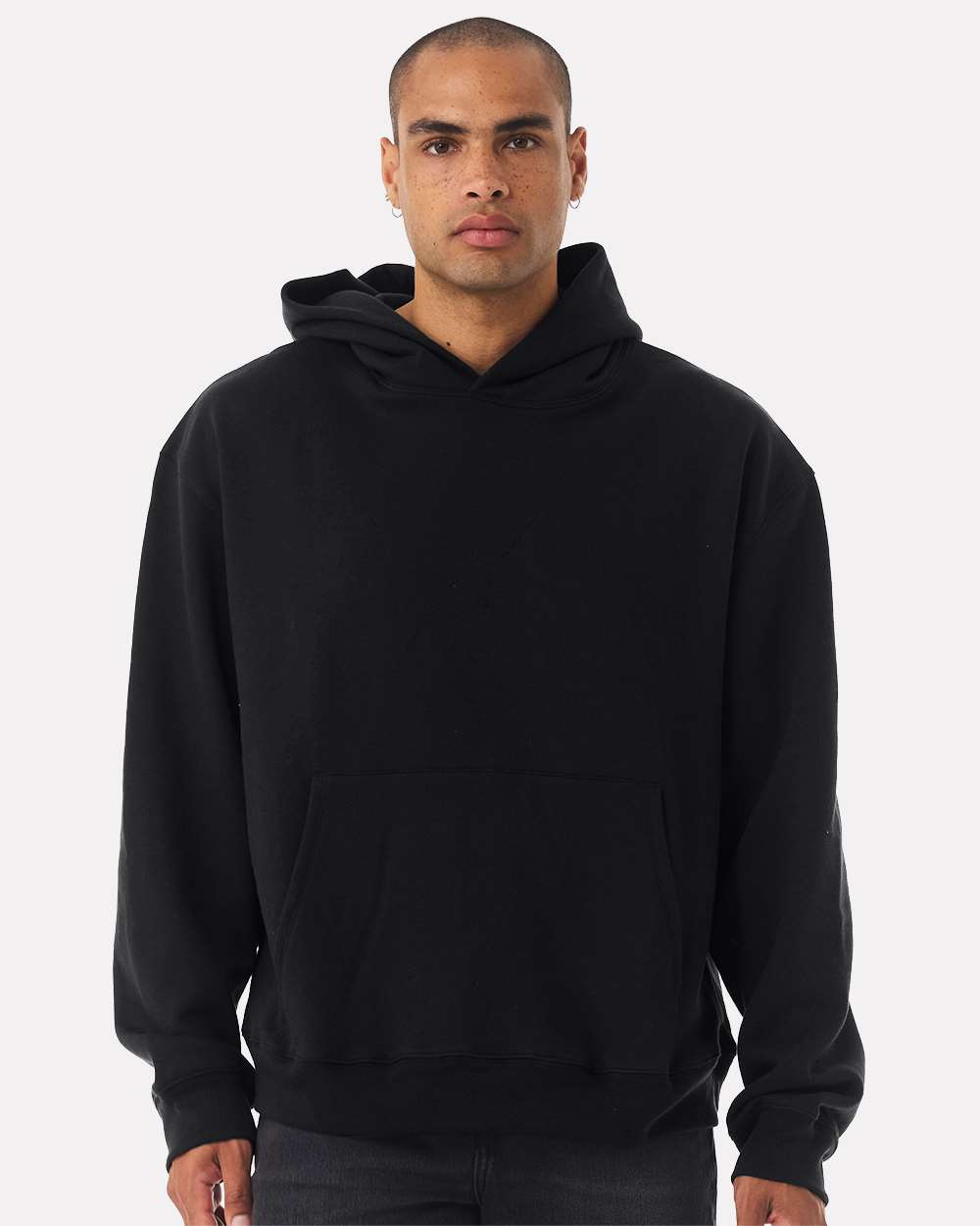 Unisex 10 oz. Heavyweight Hoodie - OnModelFront - B07006502 - Black