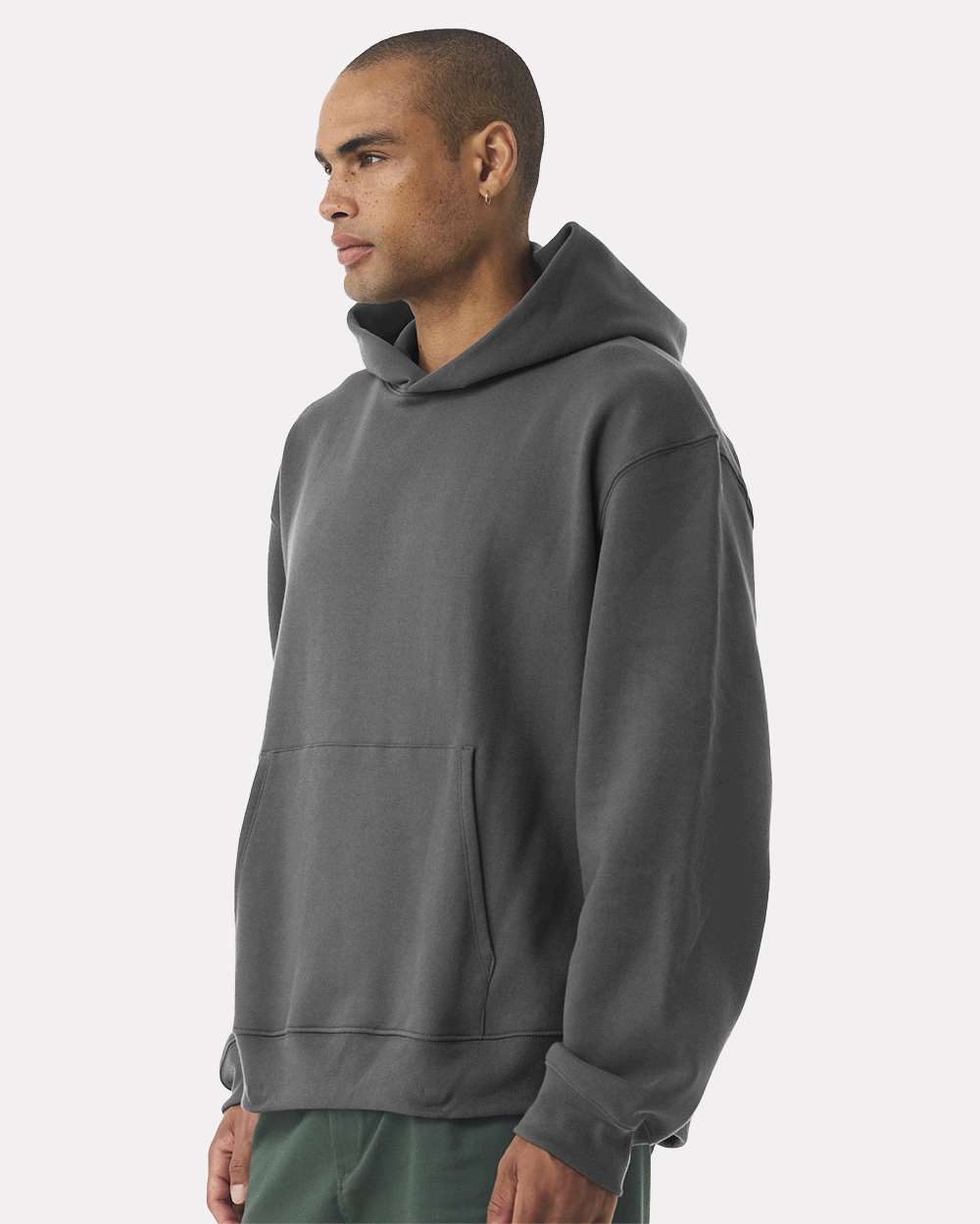 Unisex 10 oz. Heavyweight Hoodie - OnModelSide - B07006122 - Asphalt