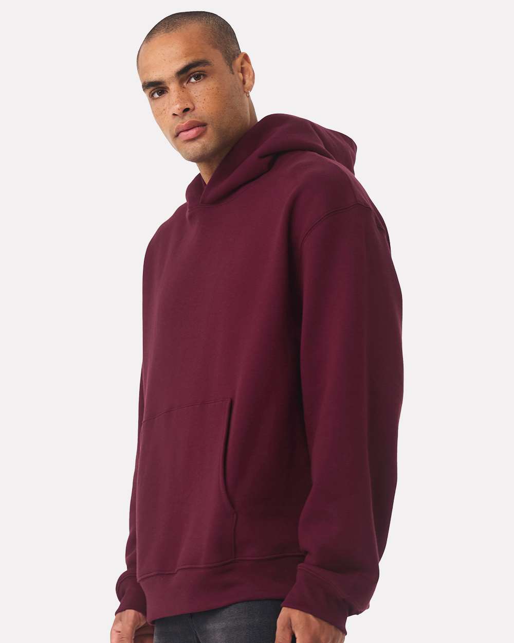 Unisex 10 oz. Heavyweight Hoodie - OnModelSide - B07006532 - Maroon