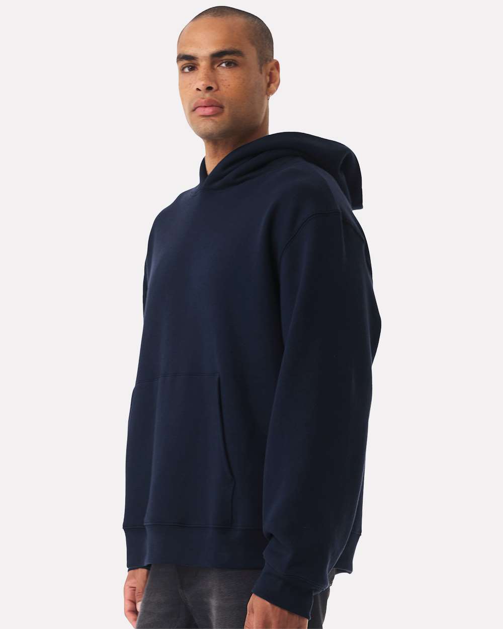 Unisex 10 oz. Heavyweight Hoodie - OnModelSide - B07006652 - Navy