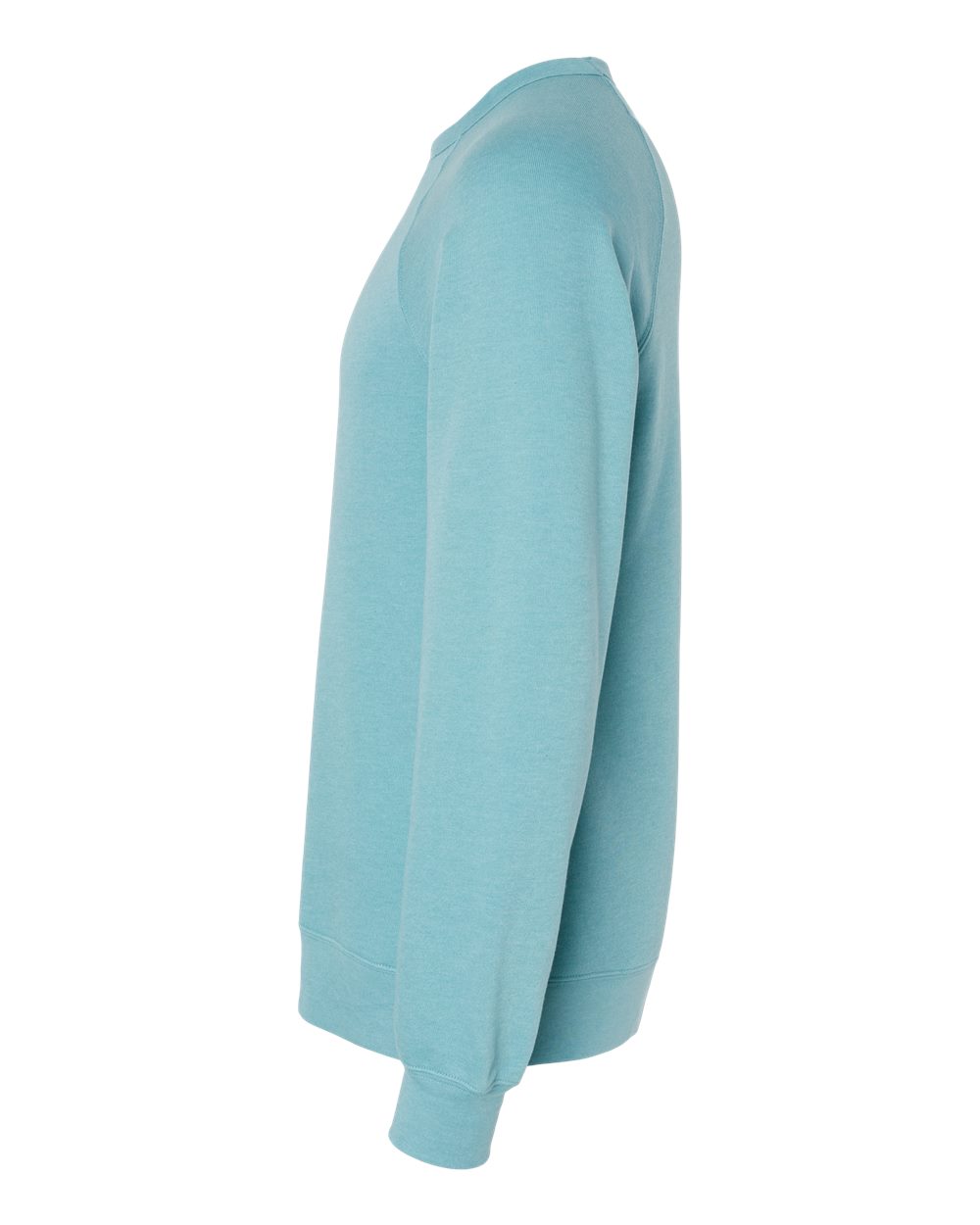 Unisex Sponge Fleece Raglan Crewneck Sweatshirt - DirectSide - B85106262 - Heather Blue Lagoon