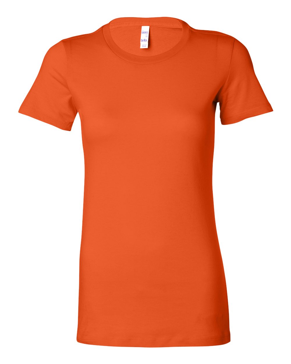Women's Slim Fit Tee - Front - B50306663 - Orange