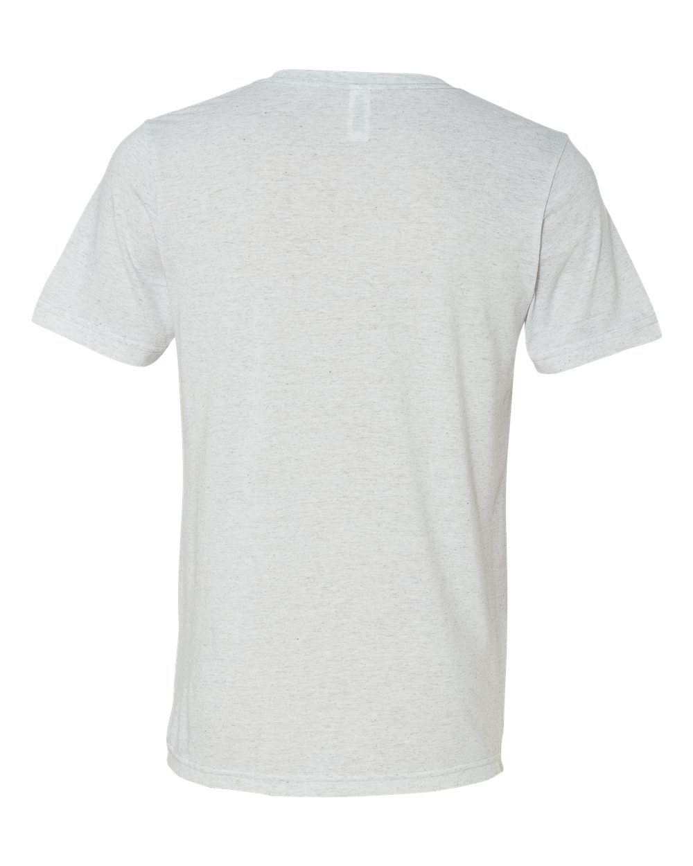 Unisex Triblend V-Neck Tee - Back - B02006002 - White Fleck Triblend