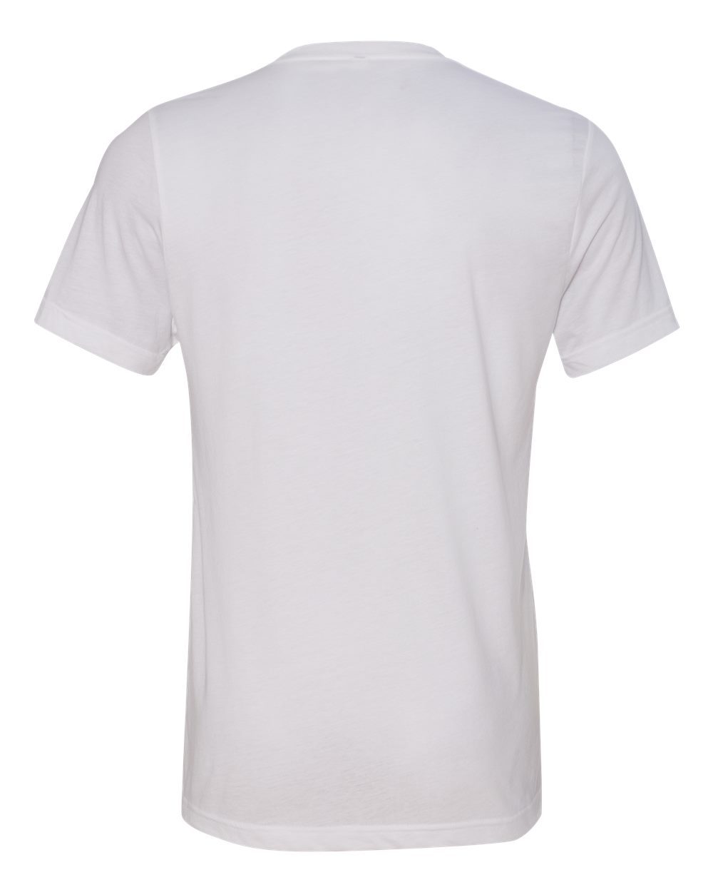 Unisex Triblend V-Neck Tee - Back - B02006012 - Solid White Triblend
