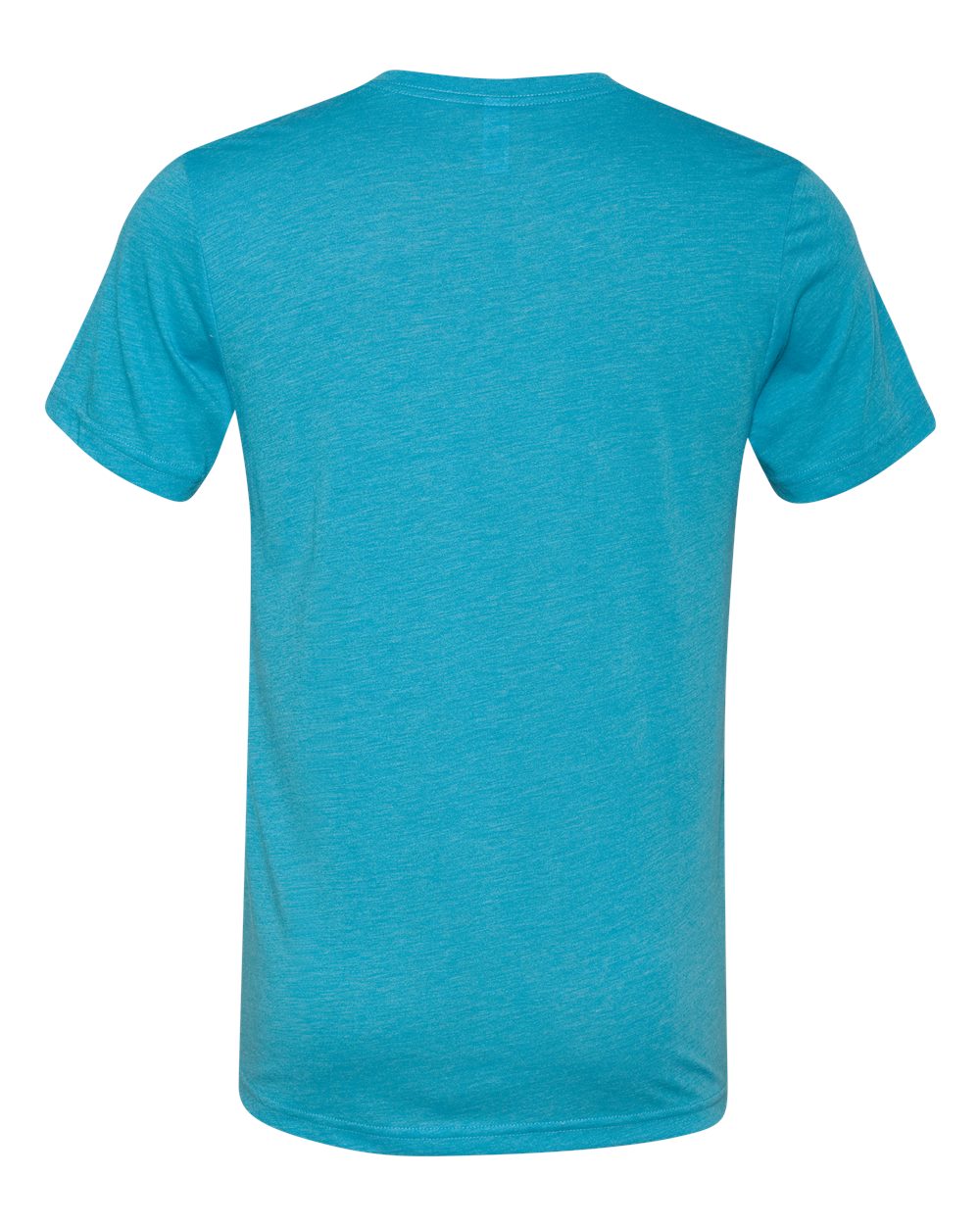 Unisex Triblend V-Neck Tee - Back - B02006052 - Aqua Triblend