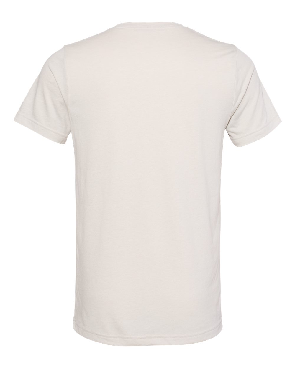 Unisex Triblend V-Neck Tee - Back - B02006082 - Cement Triblend
