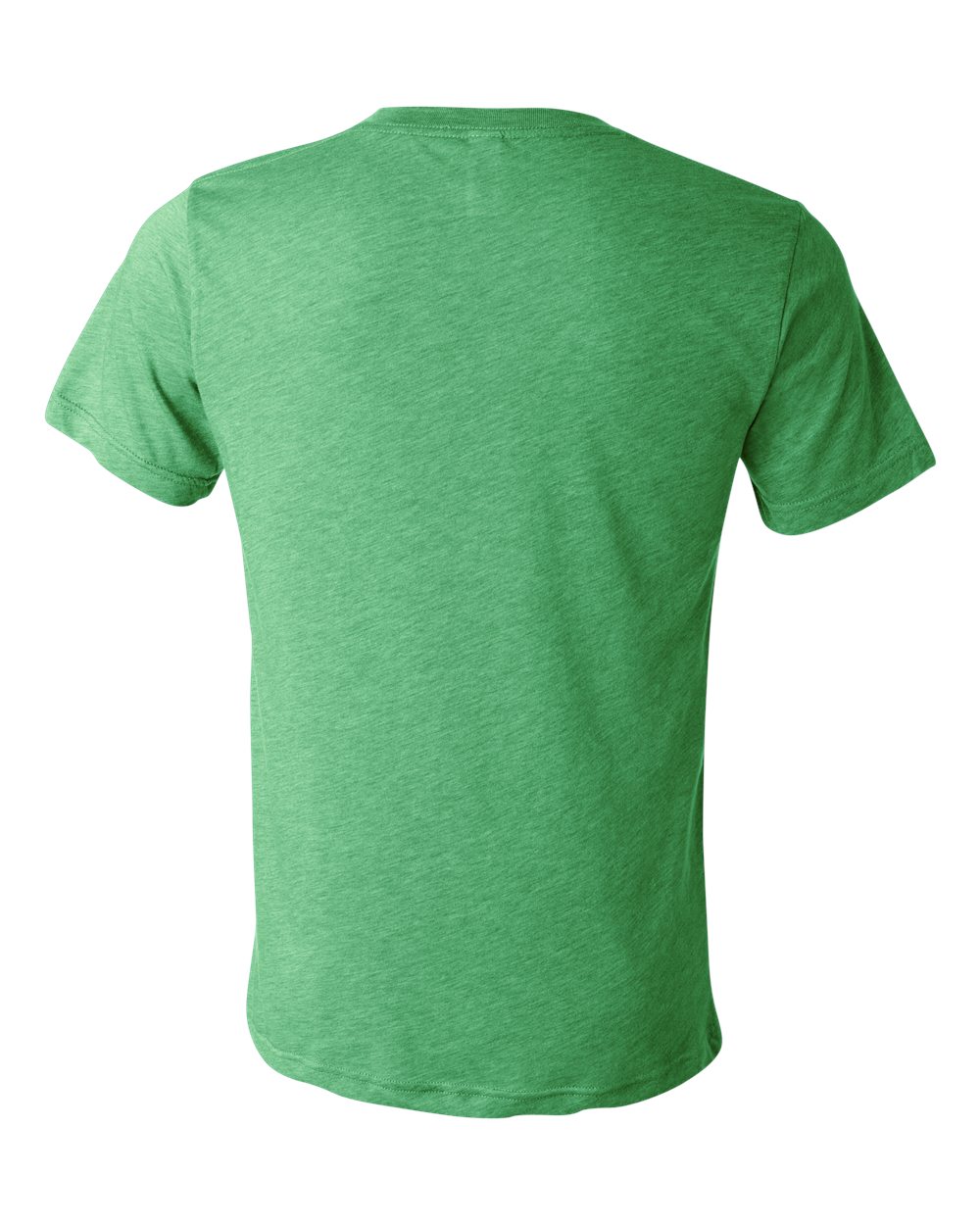 Unisex Triblend V-Neck Tee - Back - B02006192 - Green Triblend
