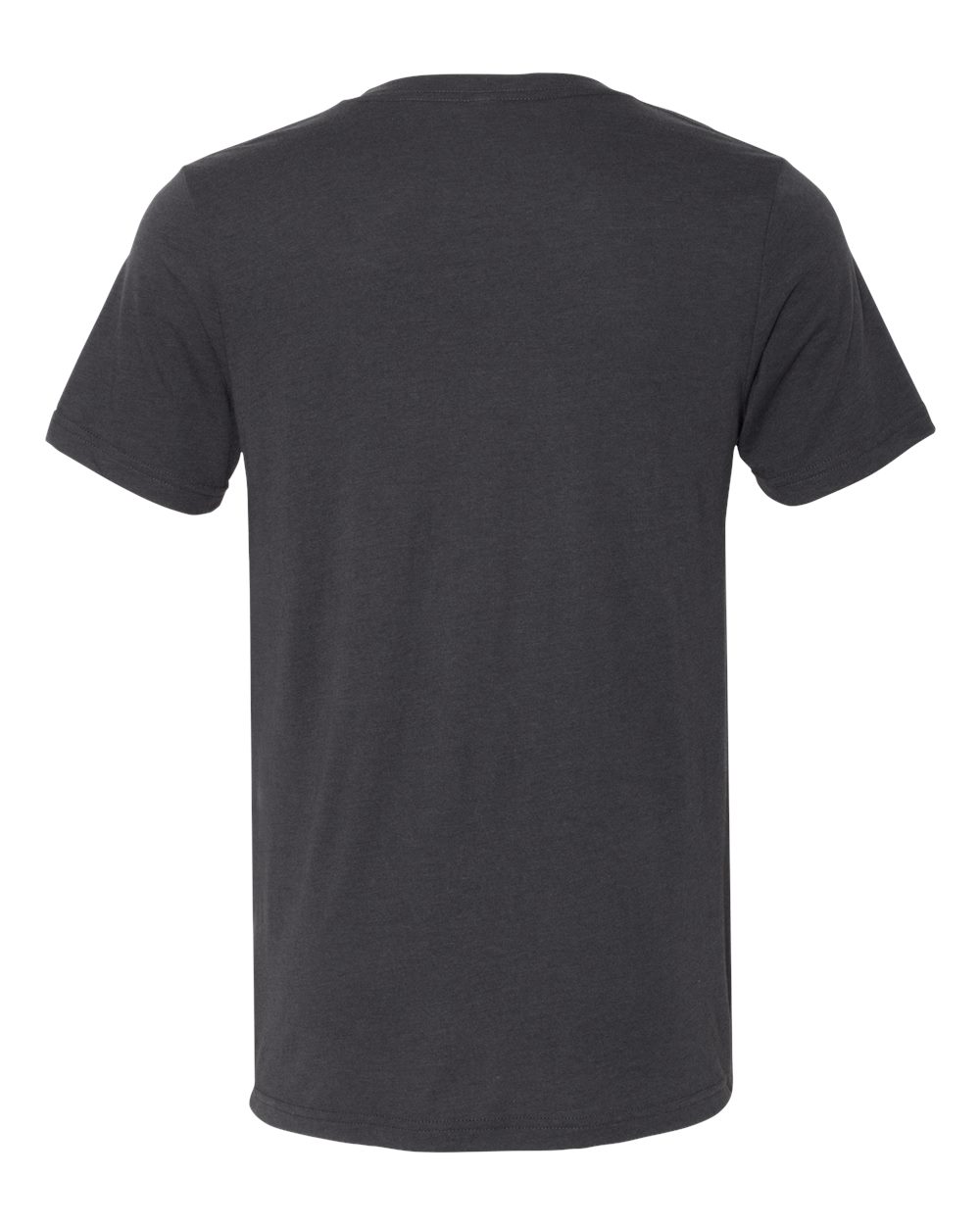 Unisex Triblend V-Neck Tee - Back - B02006202 - Solid Dark Grey Triblend