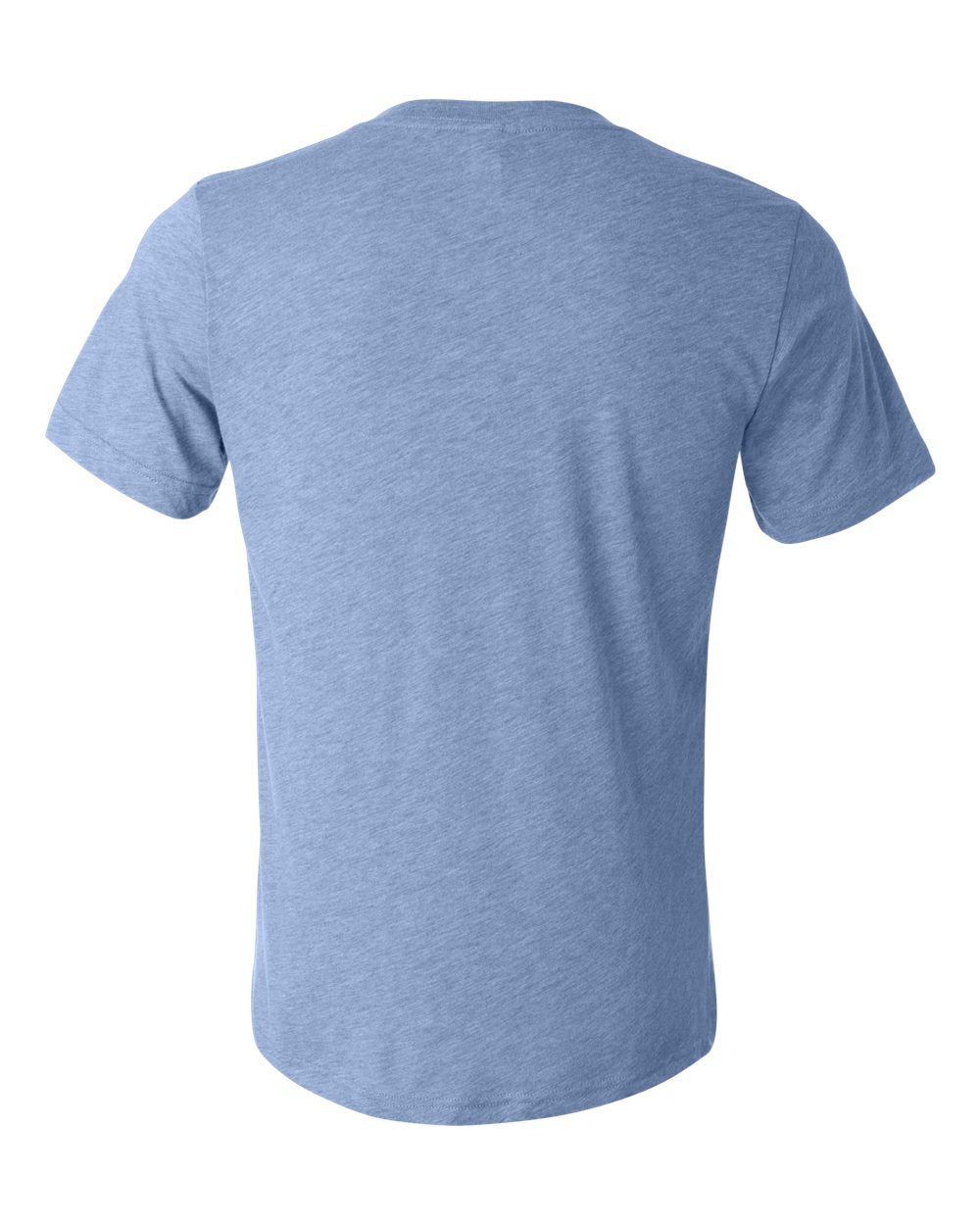 Unisex Triblend V-Neck Tee - Back - B02006252 - Blue Triblend