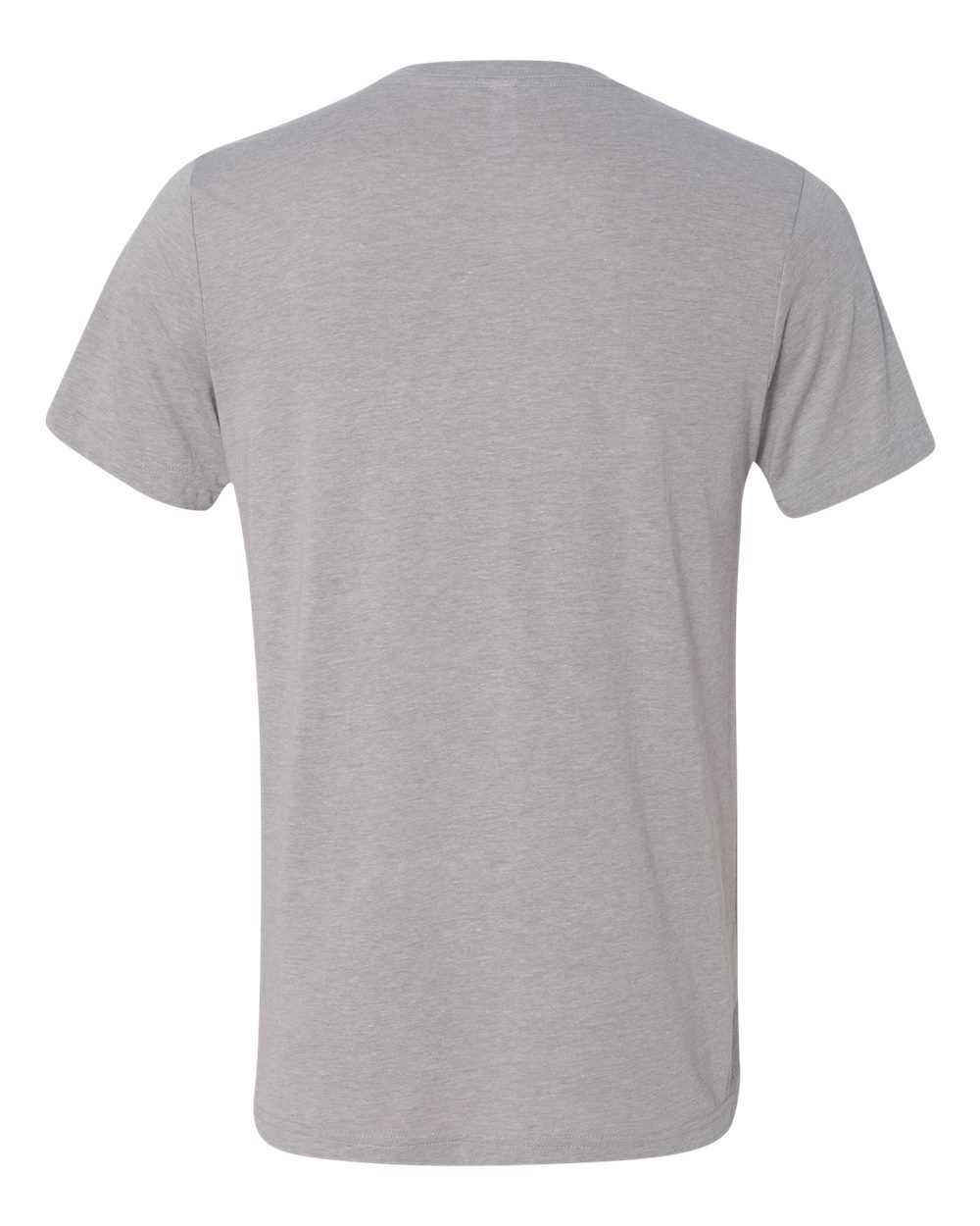 Unisex Triblend V-Neck Tee - Back - B02006352 - Athletic Grey Triblend