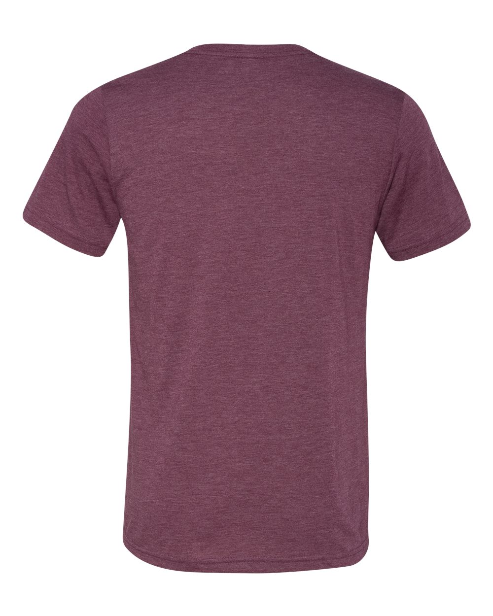 Unisex Triblend V-Neck Tee - Back - B02006542 - Maroon Triblend