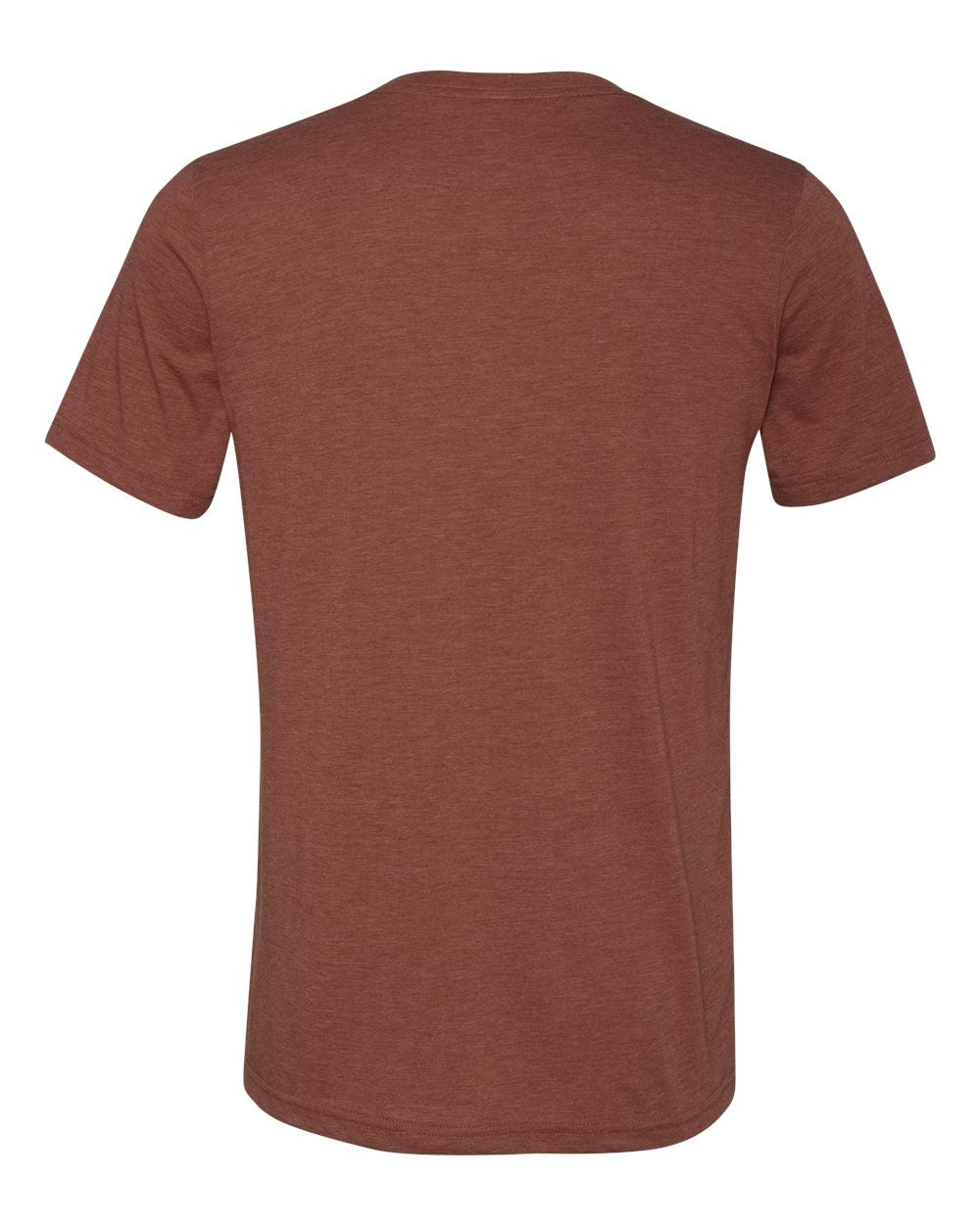 Unisex Triblend V-Neck Tee - Back - B02006552 - Clay Triblend