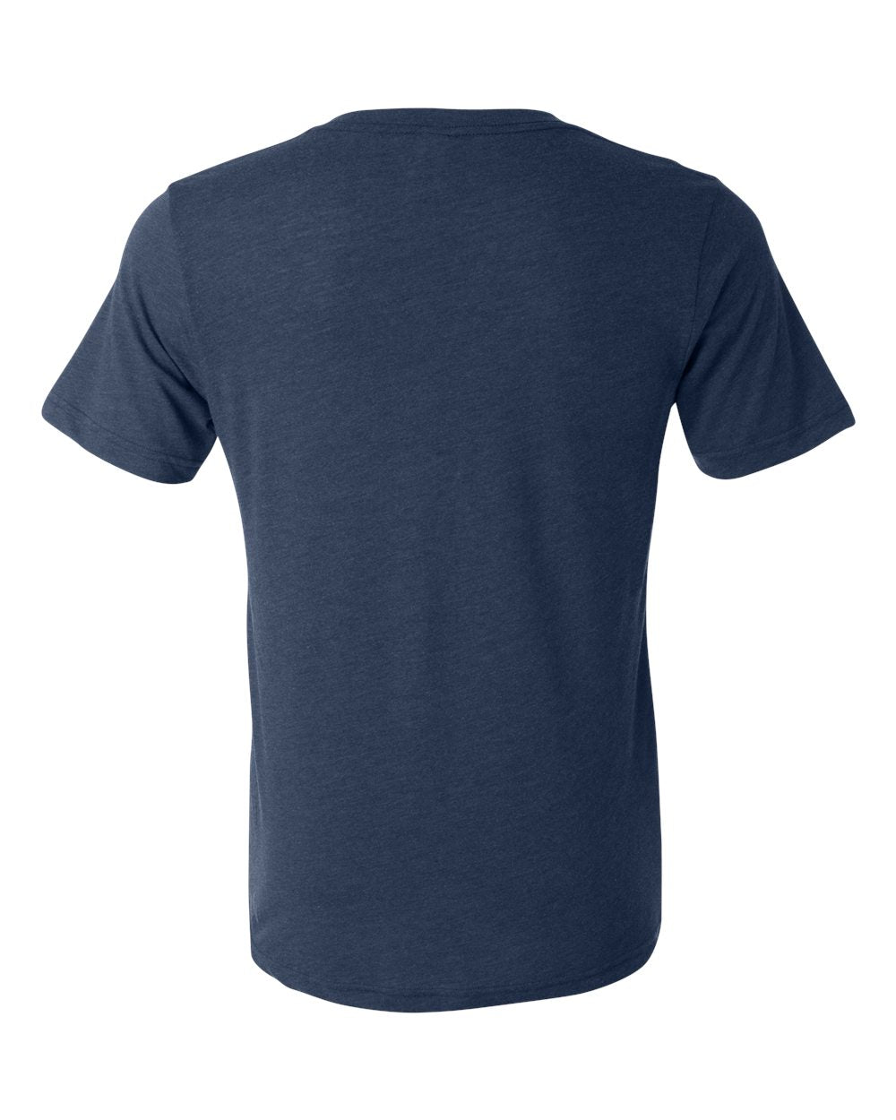 Unisex Triblend V-Neck Tee - Back - B02006652 - Navy Triblend