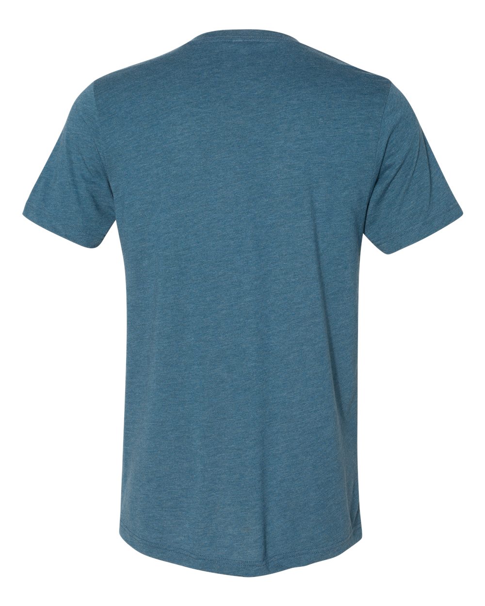 Unisex Triblend V-Neck Tee - Back - B02006682 - Steel Blue Triblend