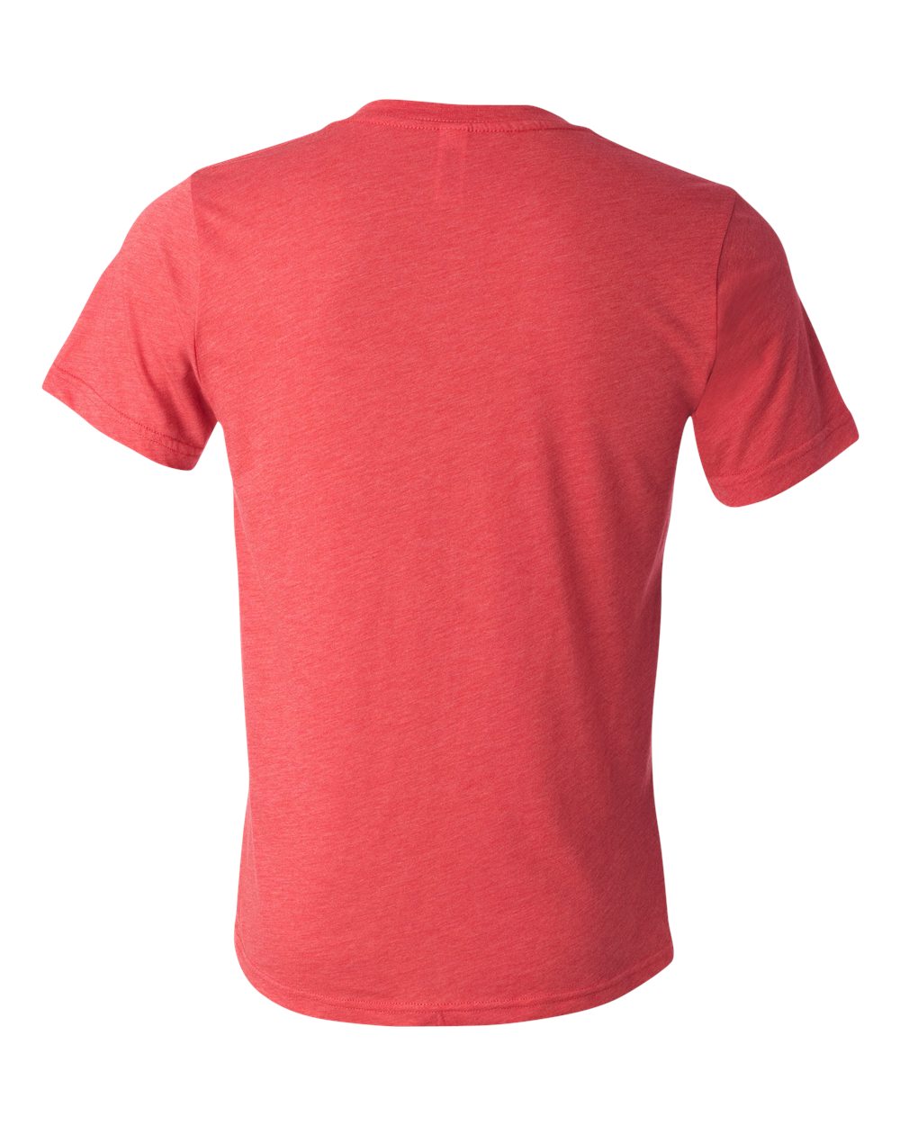 Unisex Triblend V-Neck Tee - Back - B02006702 - Red Triblend