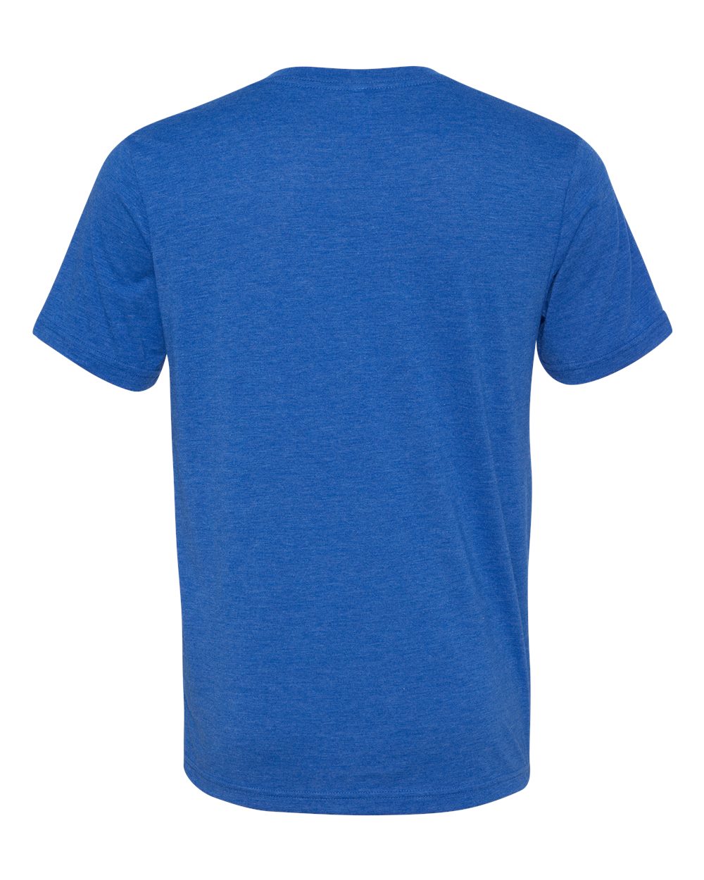 Unisex Triblend V-Neck Tee - Back - B02006752 - True Royal Triblend