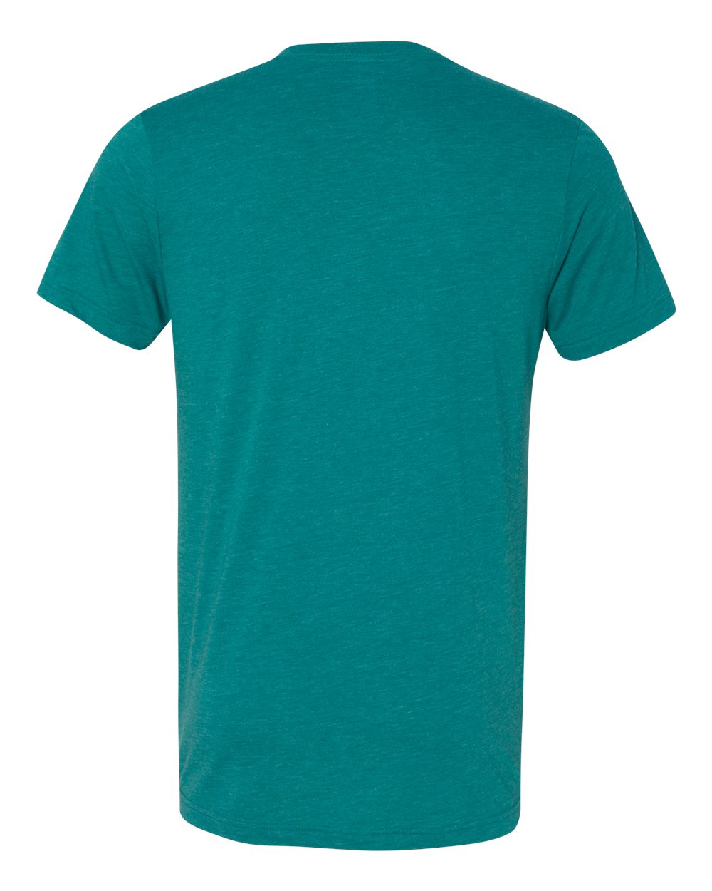 Unisex Triblend V-Neck Tee - Back - B02006762 - Teal Triblend