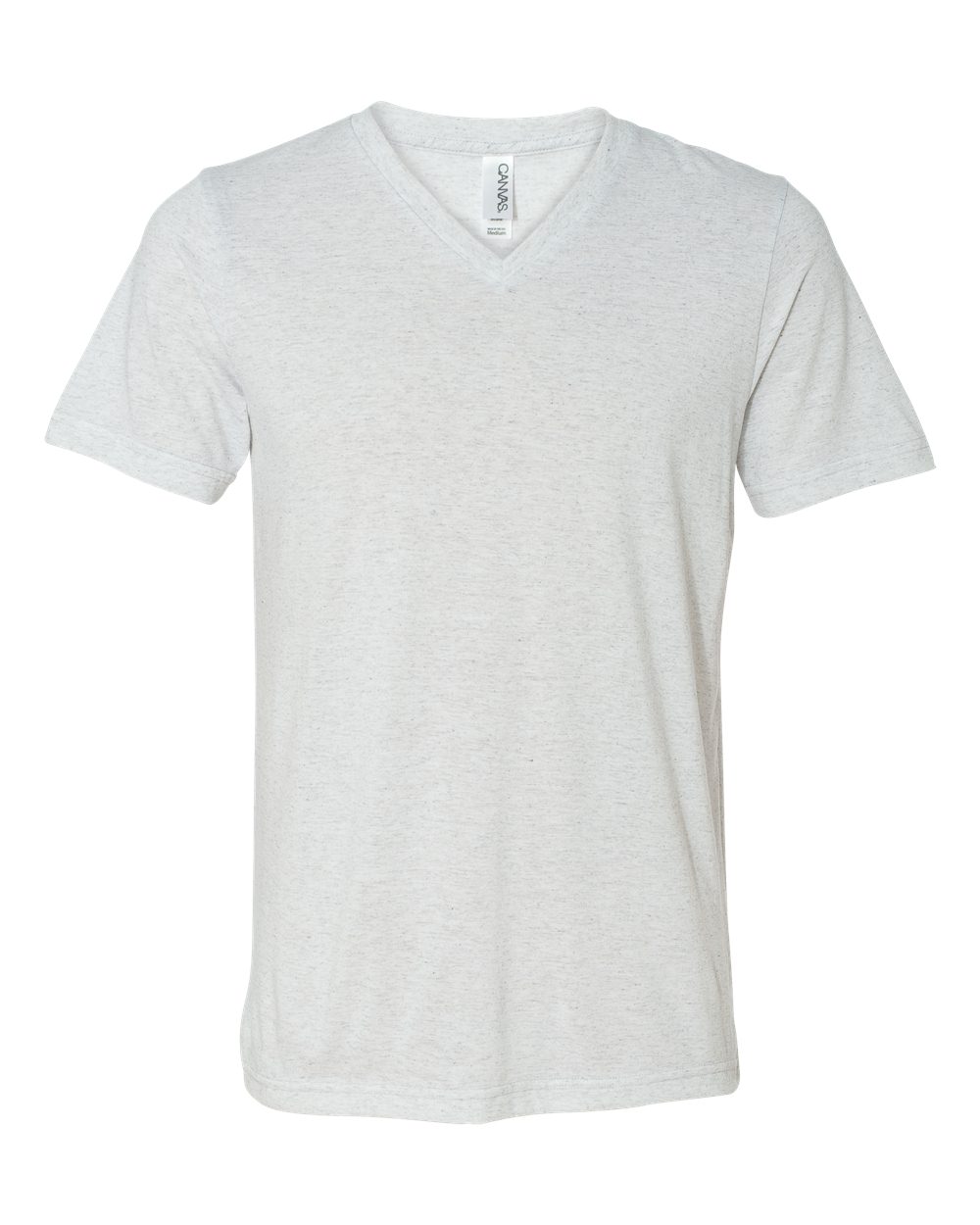 Unisex Triblend V-Neck Tee - Front - B02006002 - White Fleck Triblend