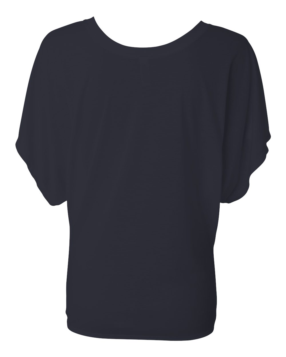 Women’s Flowy Draped Dolman Tee - Back - B55306653 - Midnight
