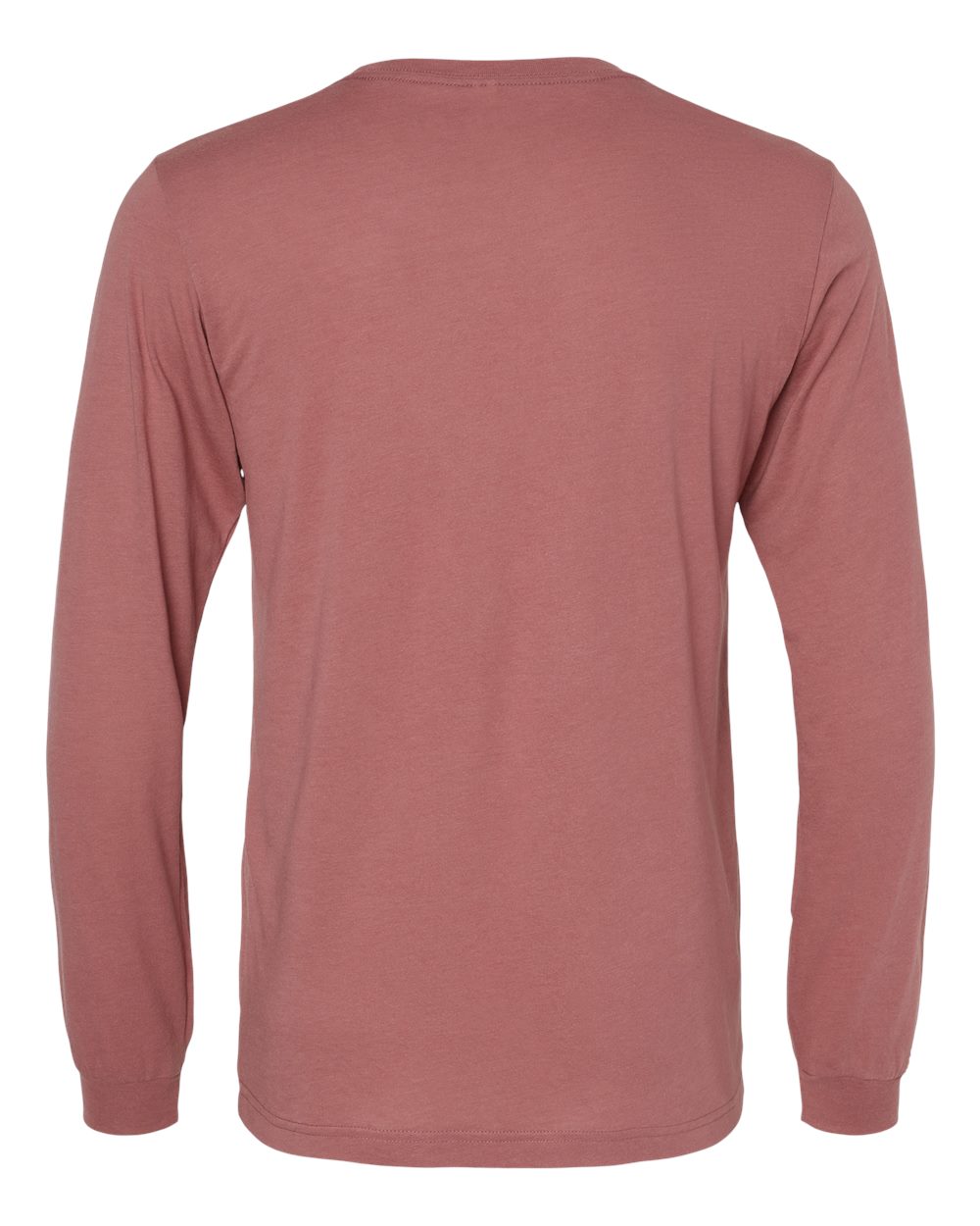 Unisex Triblend Long Sleeve Tee - Back - B11606322 - Mauve Triblend