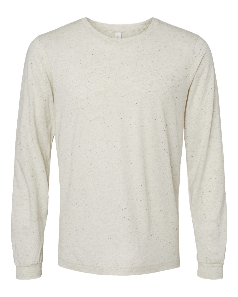 Unisex Triblend Long Sleeve Tee - Front - B11606242 - Oatmeal Triblend